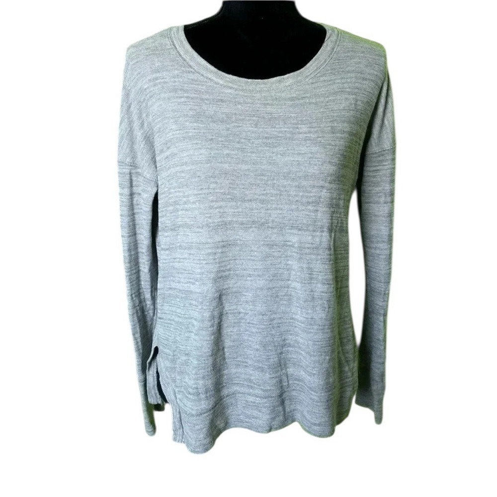 Forever 21 Contemporary Long Sleeve Top Women Small Gray